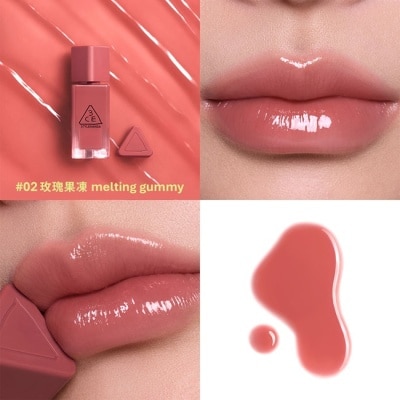 3CE - 3CE果凍護唇蜜 #02玫瑰果凍 4g #小果凍