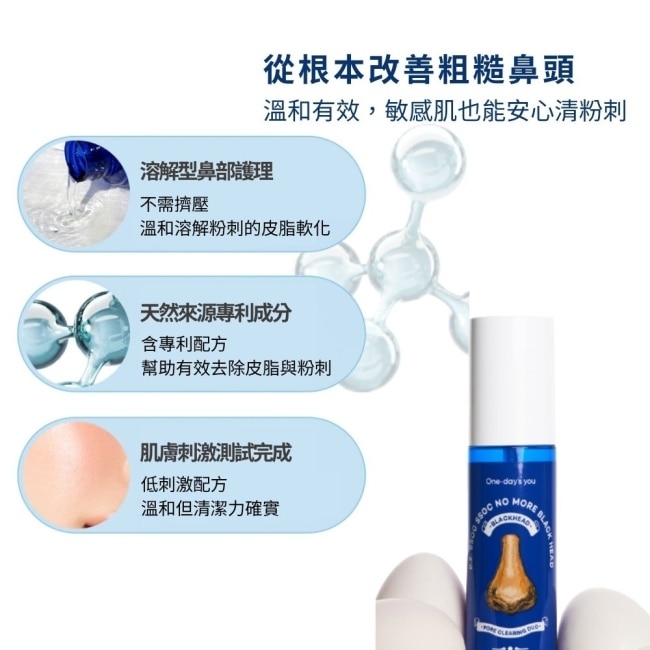 韓OneDaysYou黑頭導出液100ml+鼻貼15片