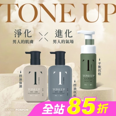 PonPon 澎澎 - 澎澎MAN TONE UP-皂洗顏慕絲-平衡抗痘150g