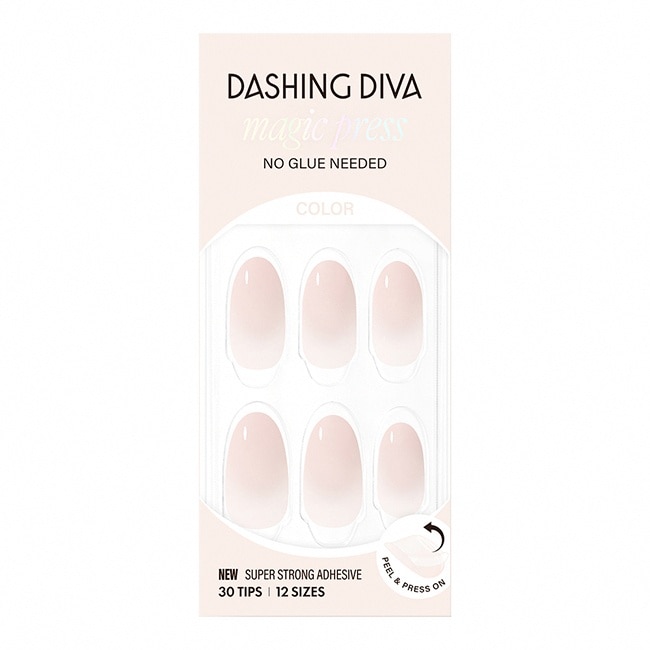Dashing Diva/C 薄型素色美甲片-牛奶疊光-30片