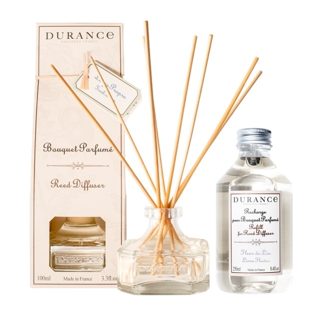 DURANCE朵昂思 清新亞麻大地擴香組100ml送250ml補充瓶(隨機)買小送大-專櫃公司貨