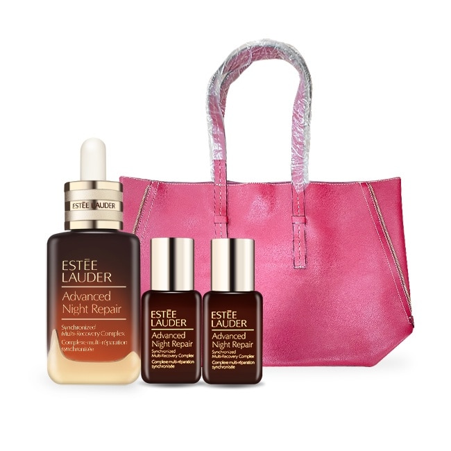 ESTEE LAUDER 雅詩蘭黛 特潤超導修護大小瓶超值組(50ml+15mlX2+單肩包)-專櫃公司貨