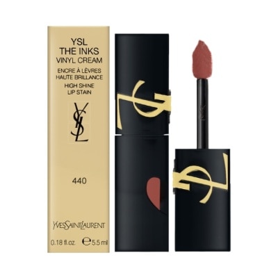 YSL - YSL聖羅蘭 奢華印記鎖心光唇釉 5.5ml #440 玫瑰香檳