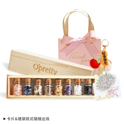 OPRETTY - O’Pretty歐沛媞 水晶能量好事發生手作禮 [水晶能量組+針織祝福掛飾+卡片]