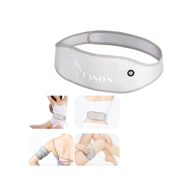 【海夫健康】IASO’S 伊亞索 石墨烯腰腹熱敷帶/墊 附延伸加壓彈力帶