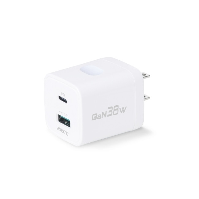 RASTO RB70【台灣製造】38W GaN氮化鎵PD+QC 3.0充電器 image