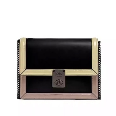 COACH - 【COACH】HUTTON系列鍊條包/腰包-黑卡其