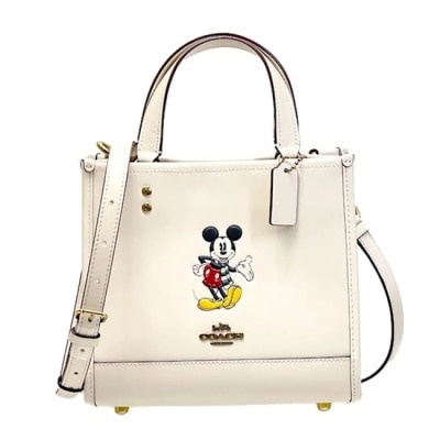 COACH - 【COACH】迪士尼聯名款皮革兩用托特包-白
