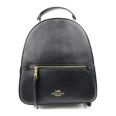 COACH - 【COACH】PVC拼接皮革前口袋後背包-黑