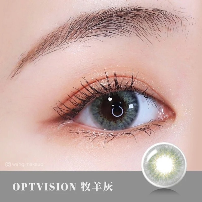 0.00 OPT綺想世界每日拋棄式彩色隱形眼鏡10片裝-牧羊灰
