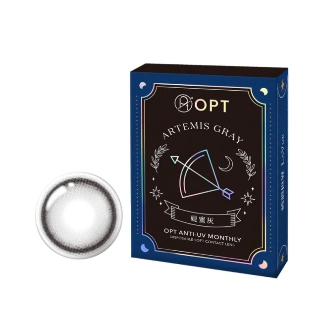 0.00 OPT綺想世界彩色月拋隱形眼鏡1片裝 媞蜜灰 image