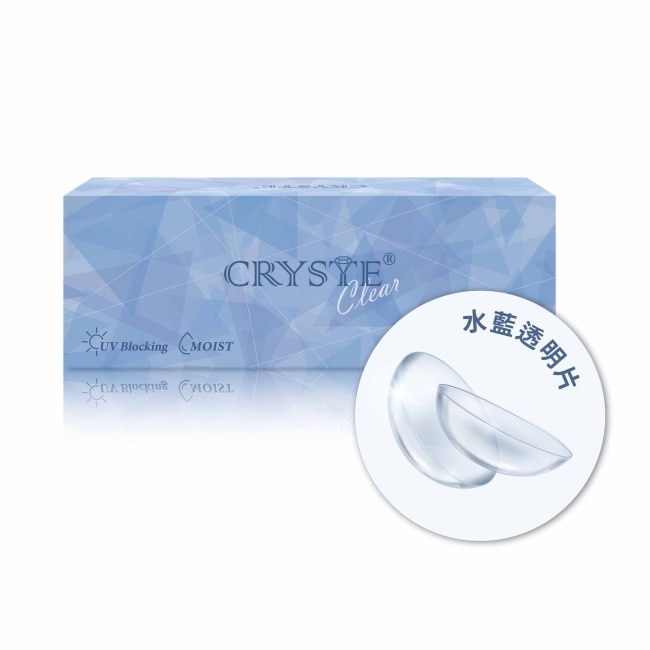 8.50 淡藍片 CRYSTE 晶瞳日拋軟性隱形眼鏡30入 image