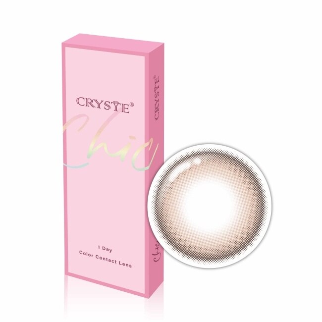 1.00 雅緻棕 CRYSTE 晶瞳日拋彩色隱形眼鏡10入 image