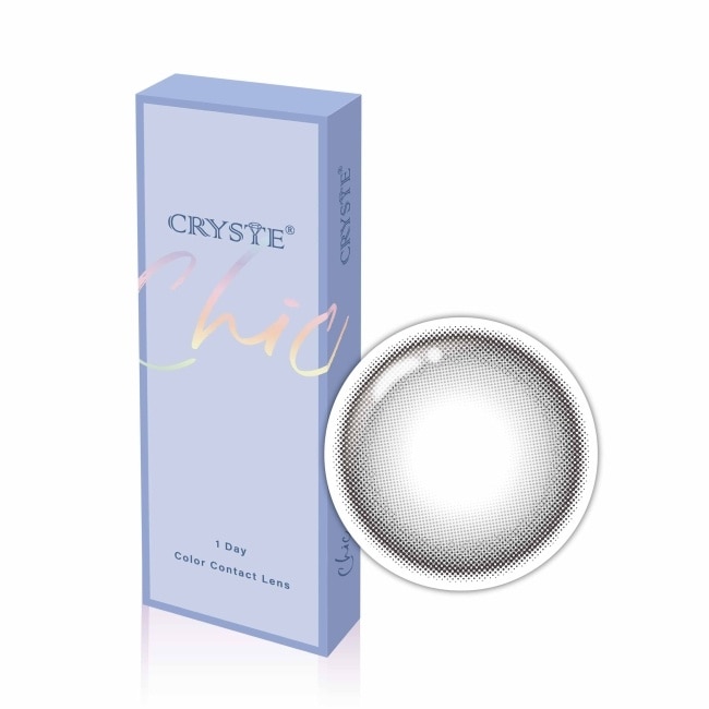 3.25 雅緻灰 CRYSTE 晶瞳日拋彩色隱形眼鏡10入 image