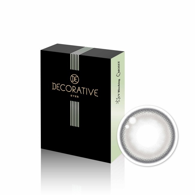 0.00 高光漠灰 DECORATIVE 視妝美月拋軟性隱形眼鏡1入