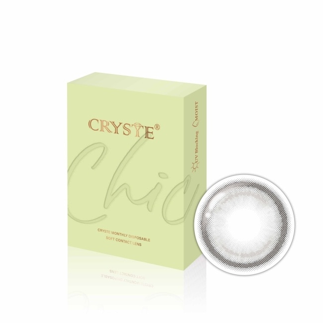 5.50 嫣然灰 CRYSTE 晶瞳月拋軟性隱形眼鏡1入 image