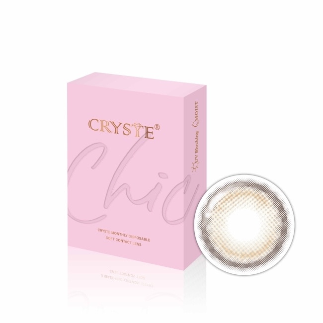 0.00 嫣然棕 CRYSTE 晶瞳月拋軟性隱形眼鏡1入 image