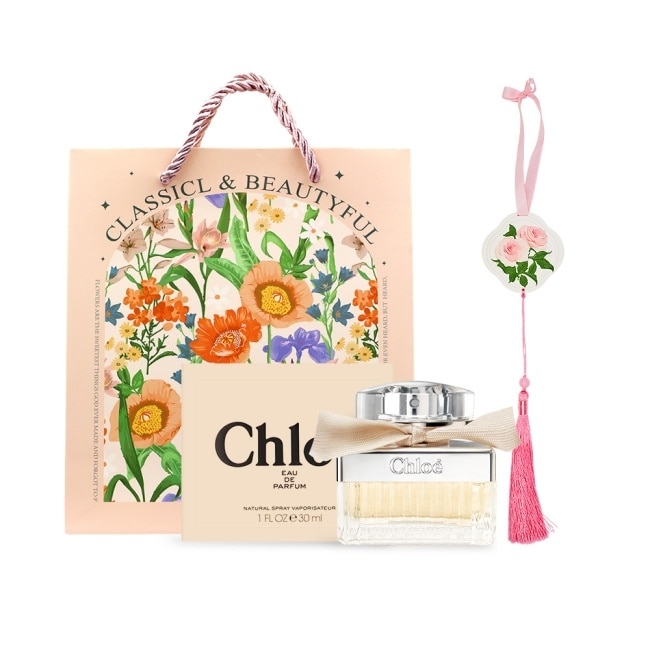 Chloe' 同名女性淡香精 30ml 玫瑰香氛擴香組 (附玫瑰擴香石+秘密花園禮袋)-專櫃公司貨