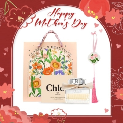 Chloe  克羅埃 - Chloe' 同名女性淡香精 30ml 玫瑰香氛擴香組 (附玫瑰擴香石+秘密花園禮袋)-母親節限定-專櫃公司貨