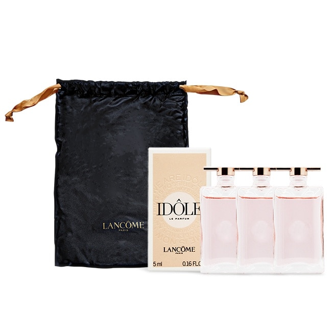 LANCOME 蘭蔻  IDOLE唯我香水黑袋隨身攜帶組(5mlX3)-國際航空版