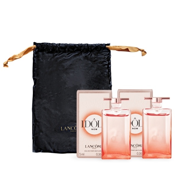 LANCOME 蘭蔻  IDOLE唯我香水(玫瑰花香)黑袋隨身攜帶組(5mlX2)-國際航空版