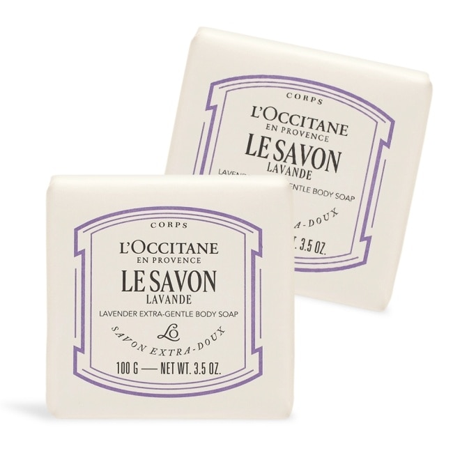 L’OCCITANE 歐舒丹 乳油木薰衣草皂(100g)X2-新版-專櫃公司貨