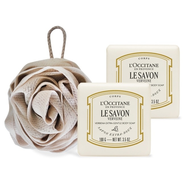 L’OCCITANE 歐舒丹 普羅旺斯香氛皂極致寵愛組-馬鞭草(100g)X2-專櫃公司貨