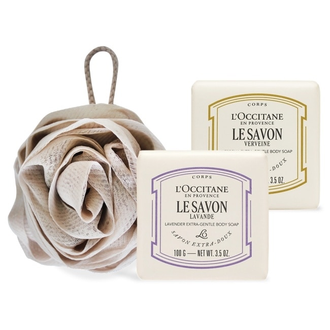 L’OCCITANE 歐舒丹 普羅旺斯香氛皂極致寵愛組(100g)X2-薰衣草+馬鞭草-專櫃公司貨 image