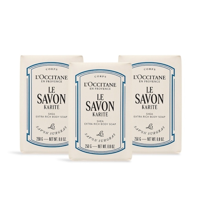 L’OCCITANE 歐舒丹 乳油木牛奶皂(250g)X3-新版-專櫃公司貨
