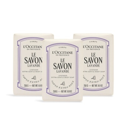 L OCCITANE - L’OCCITANE 歐舒丹 乳油木薰衣草皂(250g)X3-新版-專櫃公司貨 image