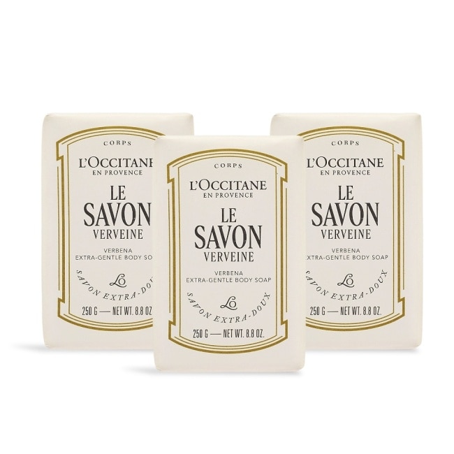 L’OCCITANE 歐舒丹 乳油木馬鞭草皂(250g)X3-新版-專櫃公司貨