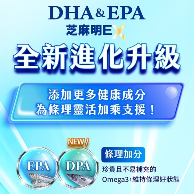 Suntory 三得利 魚油(DHA、EPA)+芝麻明 EX 軟膠囊 120顆