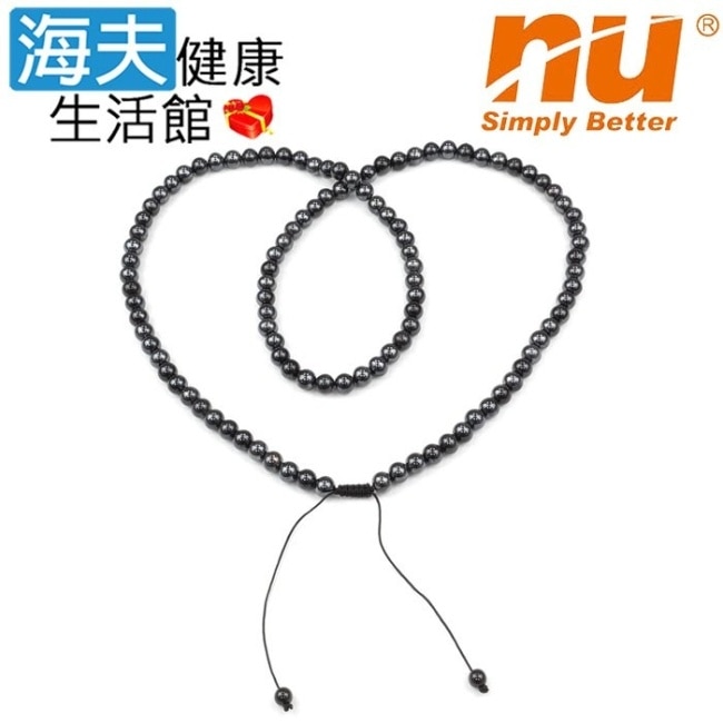 海夫 金屬黑色開運能量珠項圈 108顆10mm (9HPN001B108) image