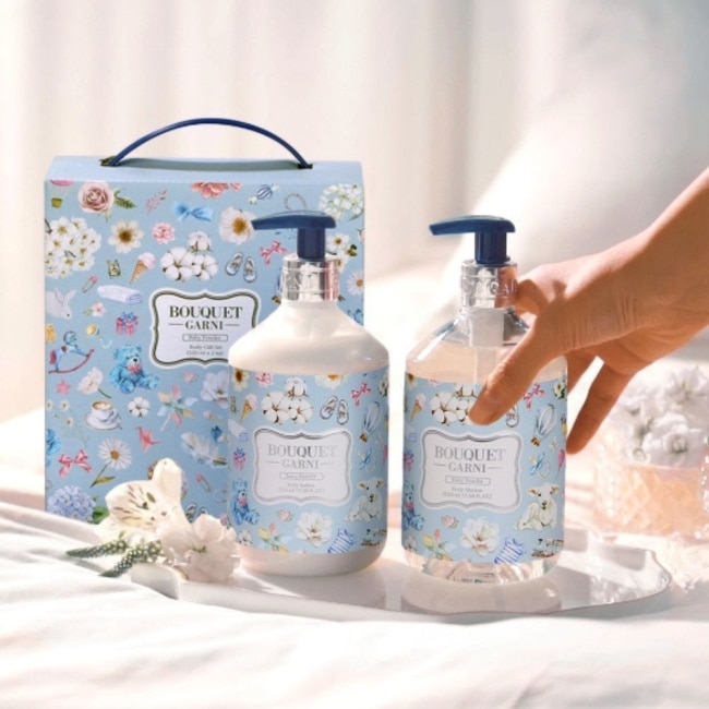 Bouquet Garni 璞珈妮身體香氛禮盒組2入(沐浴露+乳液)-寶寶香520ml