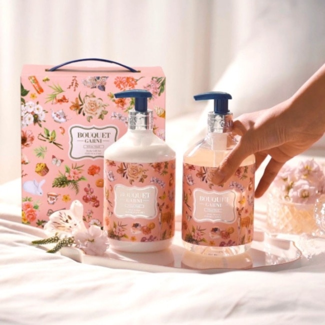 Bouquet Garni 璞珈妮身體香氛禮盒組2入(沐浴露+乳液)-白麝香