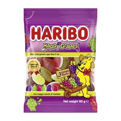 HARIBO - HARIBO哈瑞寶葡萄風味Q軟糖80g