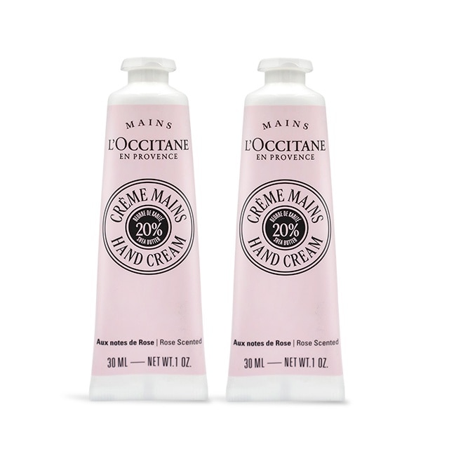L’OCCITANE 歐舒丹 乳油木玫瑰護手霜(30ml)X2-全新包裝-專櫃公司貨