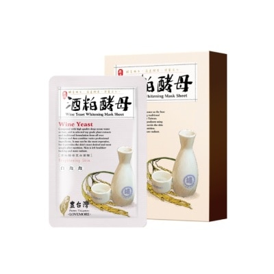 LOVEMORE豐台灣 - 豐台灣 酒粕酵母亮白面膜5入