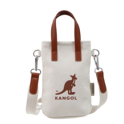 KANGOL - KANGOL帆布皮革小側包