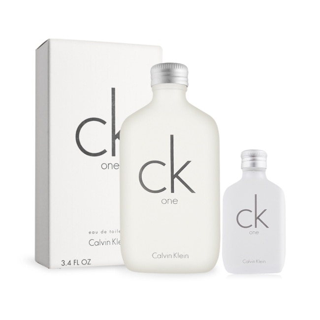 Calvin Klein CK ONE中性淡香水 經典限定雙享組(100ml+15ml隨行瓶)-國際航空版