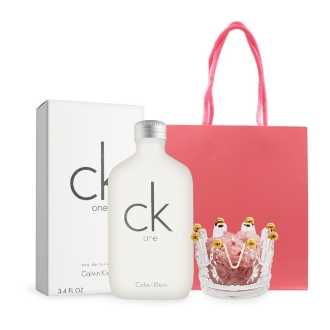 Calvin Klein CK ONE 中性淡香水 粉水晶桃花開運擴香組(100ml+粉水晶擴香石組+禮袋)-國際航空版 image