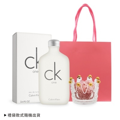 CalvinKlein - Calvin Klein CK ONE 中性淡香水 粉水晶桃花開運擴香組(100ml+粉水晶擴香石組+禮袋)-國際航空版 image