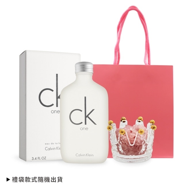 Calvin Klein CK ONE 中性淡香水 粉水晶桃花開運擴香組(100ml+粉水晶擴香石組+禮袋)-國際航空版 image