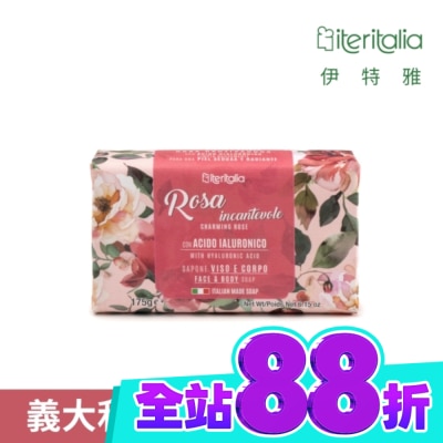 ITERITALIA Iteritalia玻尿酸保濕潔膚皂175g 魔法玫瑰 image