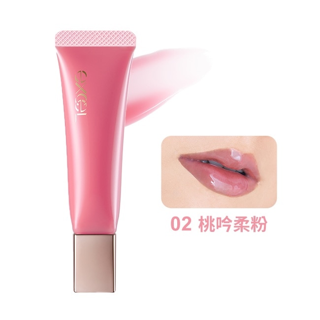 EXCEL 水潤豐漾唇蜜 02桃吟柔粉-11g