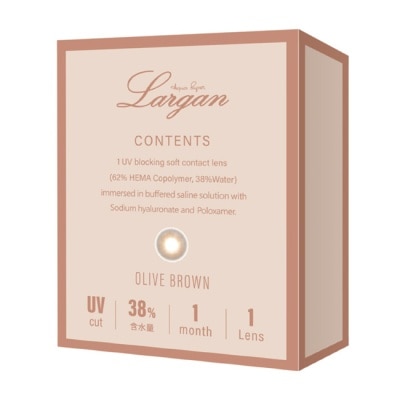 LARGAN - 0.00星歐彩色拋棄式軟性隱形眼鏡1片裝-(棕194C-H)