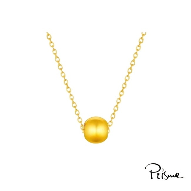 【Prisme Gold】黃金項鍊 純金999經典金珠 項鍊 (金重約0.01錢)