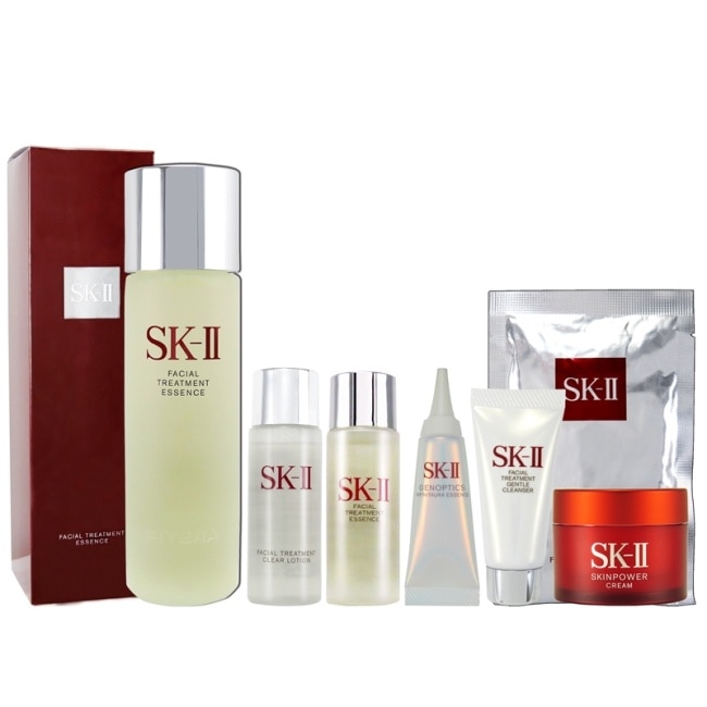 SKII青春露230ml(贈洗20g+青30ml+亮水30ml+霜15g+精華10ml+面膜)