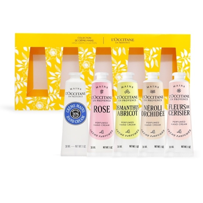 L’OCCITANE 歐舒丹 熱銷五入護手霜禮盒組(30mlx5)[乳油木+櫻花+玫瑰+桂花杏桃+橙花]-專櫃公司貨
