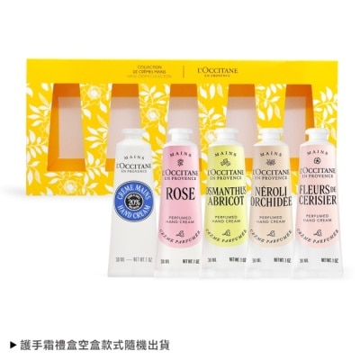 L’OCCITANE 歐舒丹 - L’OCCITANE 歐舒丹 熱銷五入護手霜禮盒組(30mlx5)[乳油木+櫻花+玫瑰+桂花杏桃+橙花]-專櫃公司貨